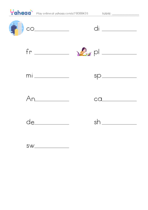 RAZ Vocabulary T: Remembering the Alamo PDF worksheet writing row