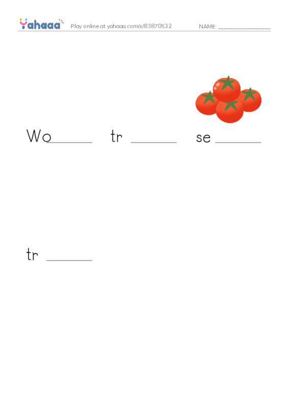 RAZ Vocabulary T: The Red Baron2 PDF worksheet to fill in words gaps