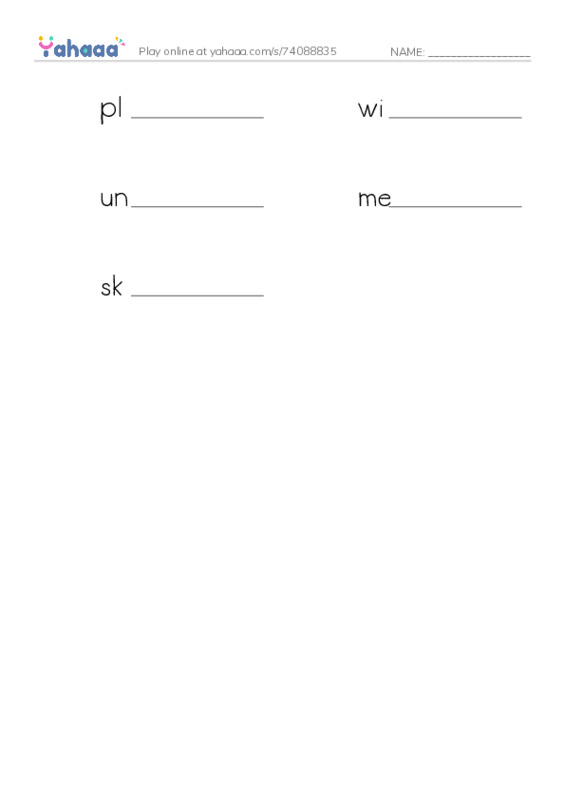 RAZ Vocabulary T: The Return to the Hollow Part II2 PDF worksheet writing row