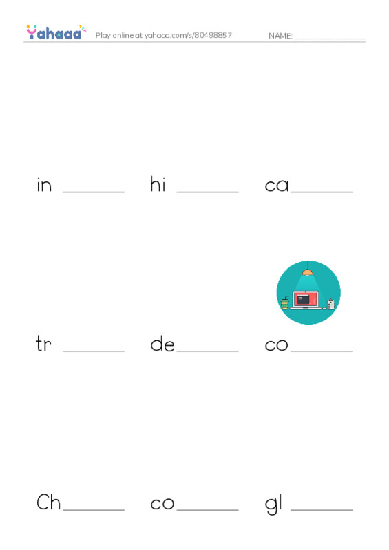 RAZ Vocabulary U: Arrows PDF worksheet to fill in words gaps