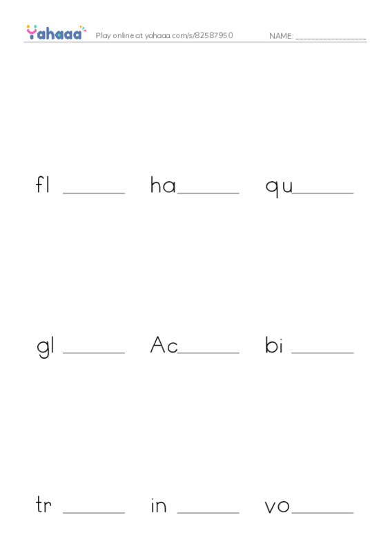 RAZ Vocabulary U: Get Moving All About Muscles PDF worksheet to fill in words gaps