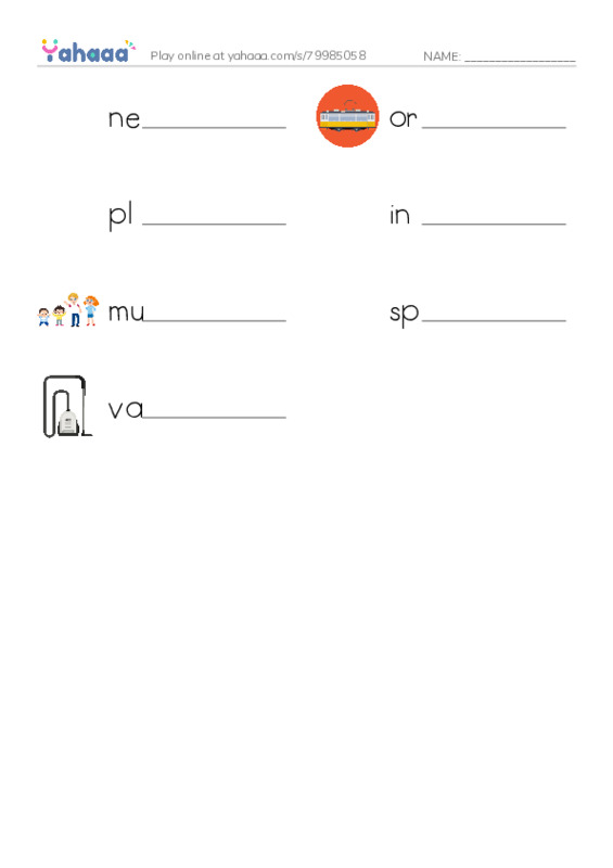 RAZ Vocabulary U: Hubble An OutofThisWorld Telescope2 PDF worksheet writing row