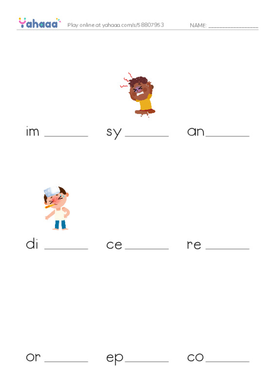 RAZ Vocabulary U: Microbes Friend or Foe PDF worksheet to fill in words gaps