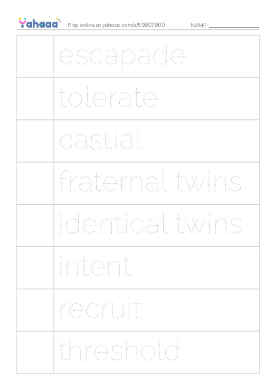 RAZ Vocabulary U: Mystery in the Moonlight PDF one column image words