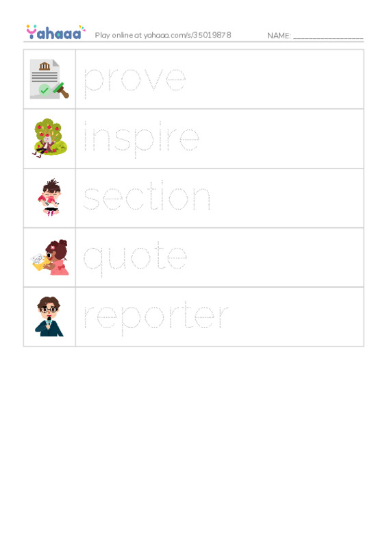 RAZ Vocabulary U: Nonis Newspaper2 PDF one column image words
