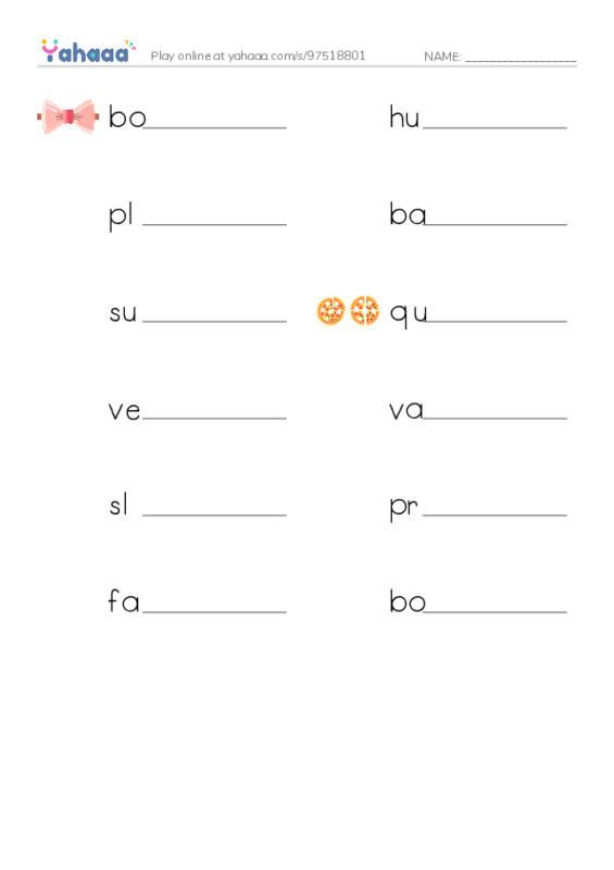 RAZ Vocabulary U: Pirate Ships and Flags PDF worksheet writing row