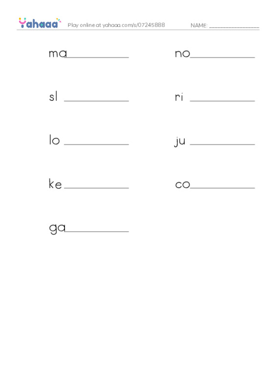 RAZ Vocabulary U: Pirate Ships and Flags2 PDF worksheet writing row