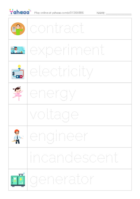 RAZ Vocabulary U: The Genius of Tesla PDF one column image words