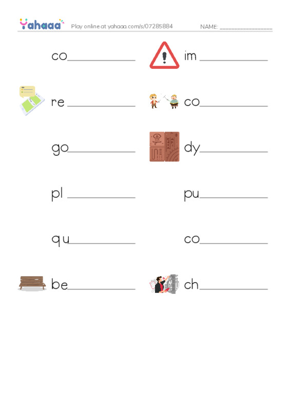 RAZ Vocabulary U: The Stanley Cup Hockeys Greatest Prize PDF worksheet writing row