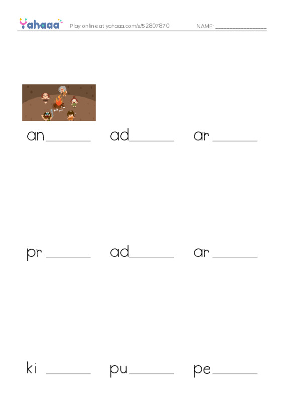 RAZ Vocabulary V: Ancient Cliff Dwellers PDF worksheet to fill in words gaps