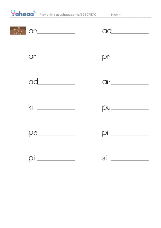 RAZ Vocabulary V: Ancient Cliff Dwellers PDF worksheet writing row