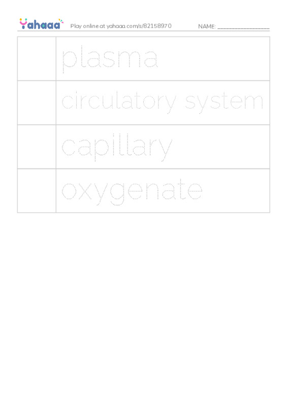 RAZ Vocabulary V: Book of Blood2 PDF one column image words