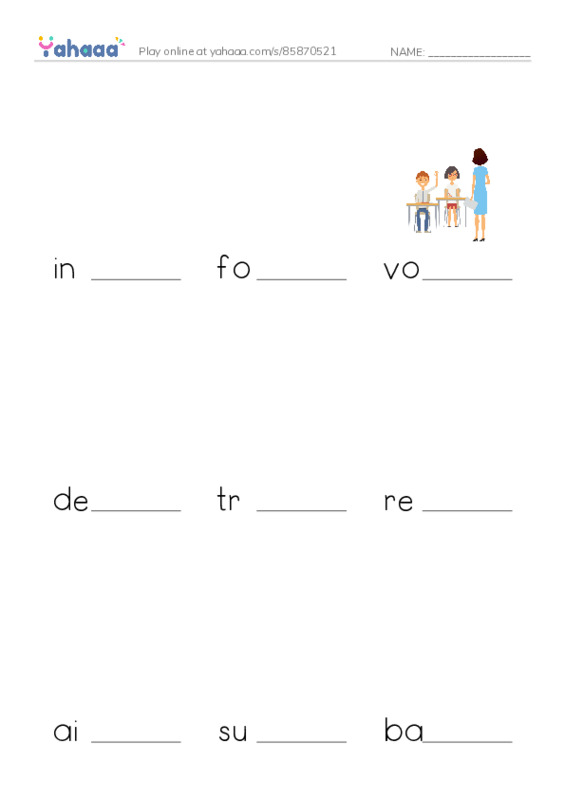RAZ Vocabulary V: Clara Barton The Angel in the Battlefield PDF worksheet to fill in words gaps
