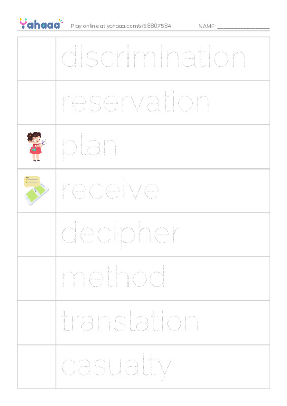 RAZ Vocabulary V: Code Talkers PDF one column image words