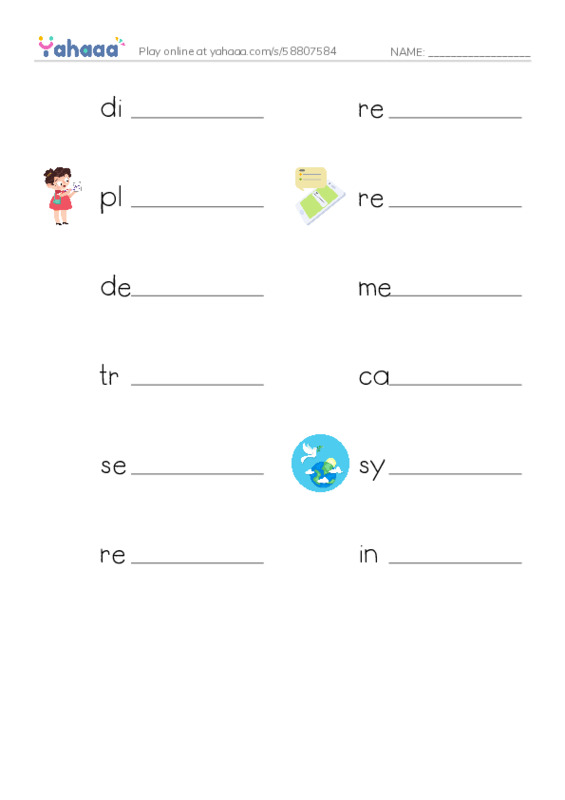 RAZ Vocabulary V: Code Talkers PDF worksheet writing row