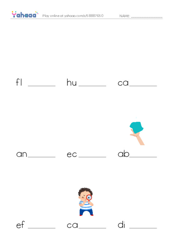 RAZ Vocabulary V: Floods PDF worksheet to fill in words gaps