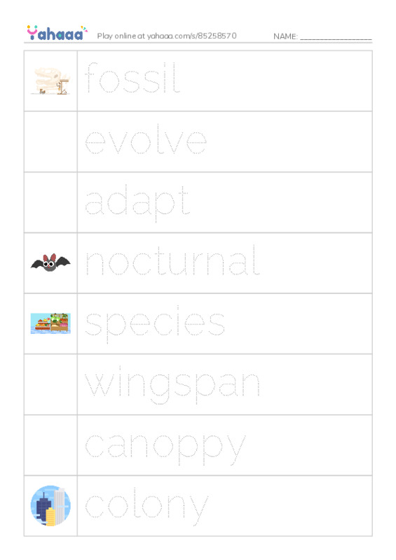 RAZ Vocabulary V: Giant Insects PDF one column image words