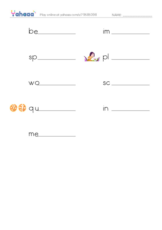 RAZ Vocabulary V: Jazz Greats PDF worksheet writing row