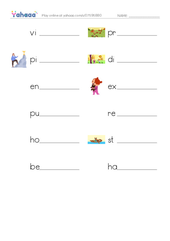 RAZ Vocabulary V: Laura Ingalls Wilder A Pioneers Life PDF worksheet writing row