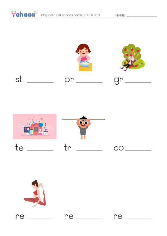 RAZ Vocabulary V: Life in Space PDF worksheet to fill in words gaps