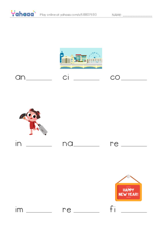 RAZ Vocabulary V: Mexicos Fight for Independence PDF worksheet to fill in words gaps