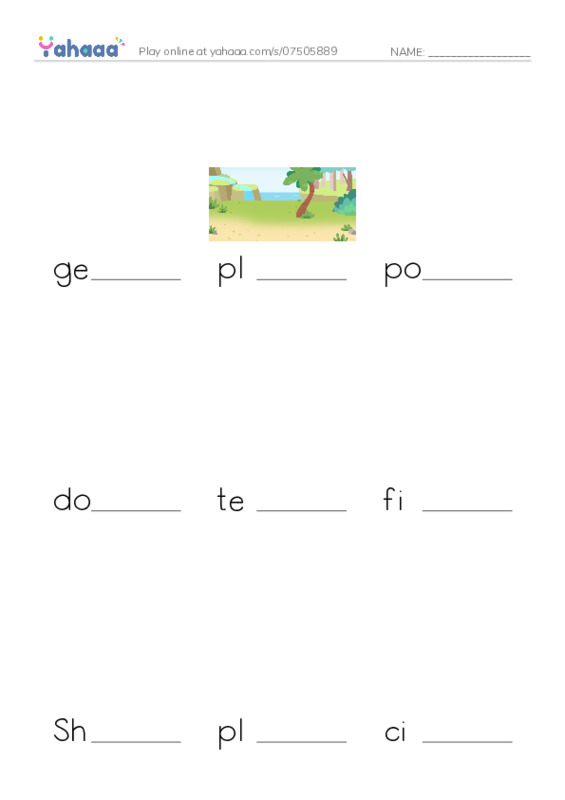 RAZ Vocabulary V: Natural Wonders of the World PDF worksheet to fill in words gaps