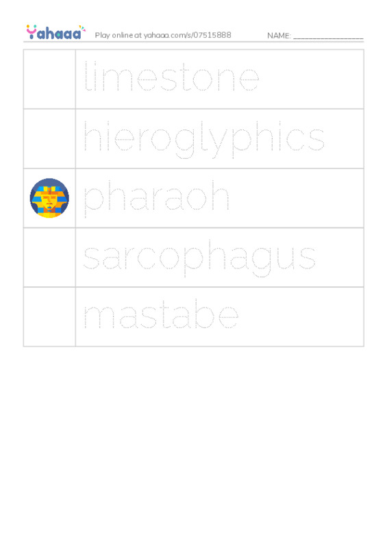 RAZ Vocabulary V: Pyramids2 PDF one column image words