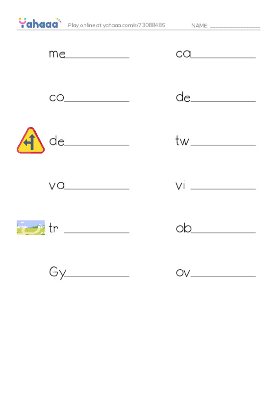 RAZ Vocabulary V: Sister Sleuth and the Silver Blaze PDF worksheet writing row