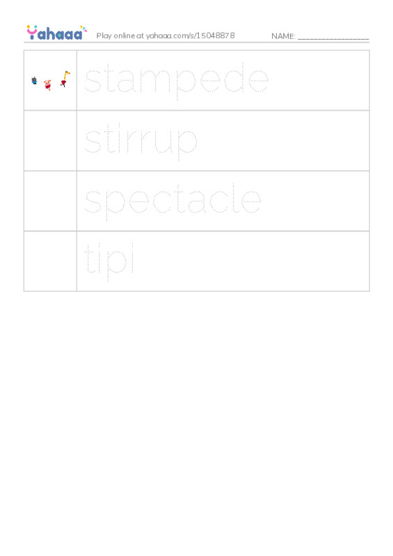 RAZ Vocabulary V: The Calgary Stampede2 PDF one column image words