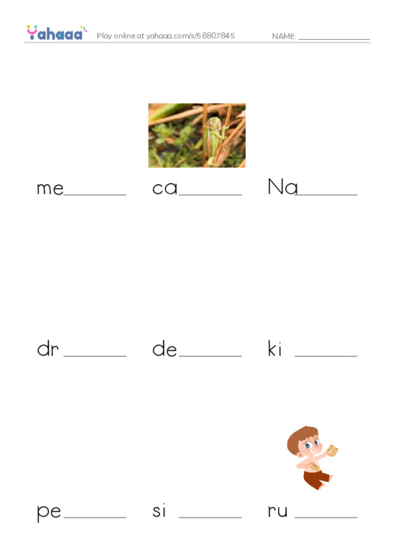 RAZ Vocabulary V: The Case of the Vanishing Anasazi PDF worksheet to fill in words gaps