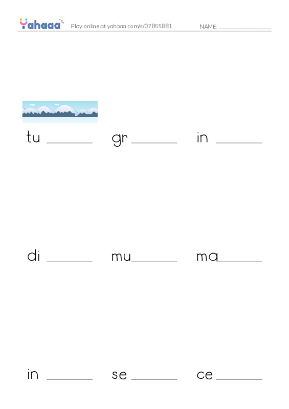 RAZ Vocabulary V: The Last Great Race PDF worksheet to fill in words gaps