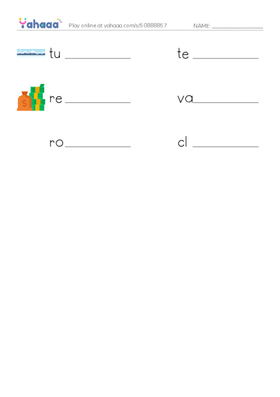 RAZ Vocabulary V: Who Owns the North Pole2 PDF worksheet writing row