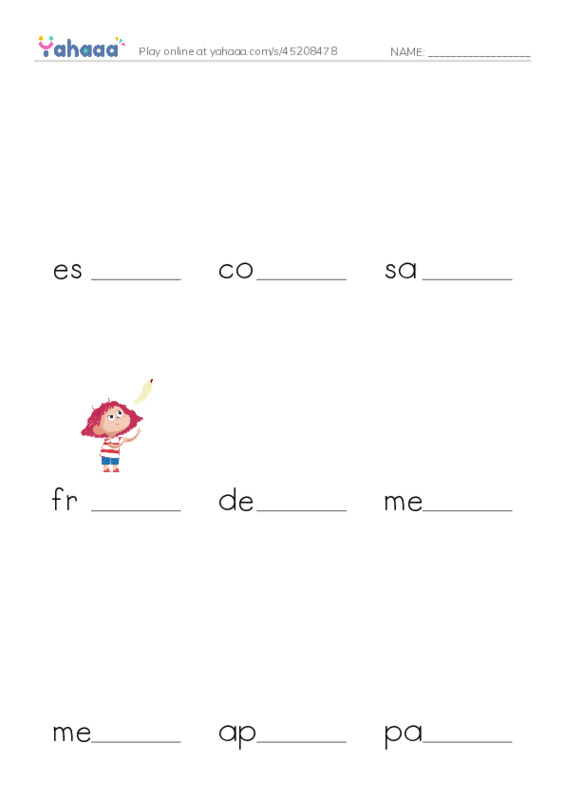 RAZ Vocabulary W: Ben Franklin PDF worksheet to fill in words gaps