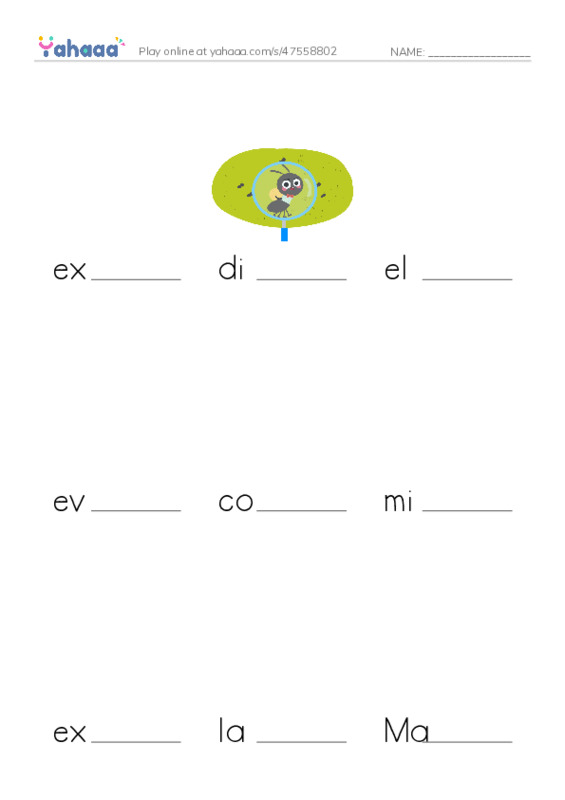 RAZ Vocabulary W: Curiosity on Mars PDF worksheet to fill in words gaps