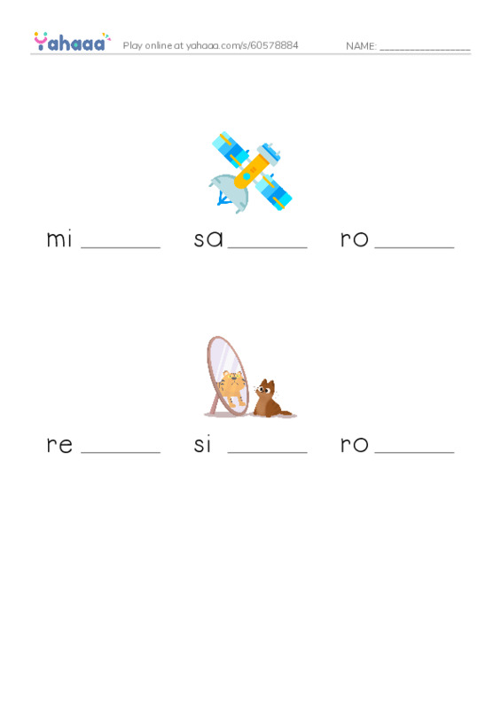 RAZ Vocabulary W: Curiosity on Mars2 PDF worksheet to fill in words gaps