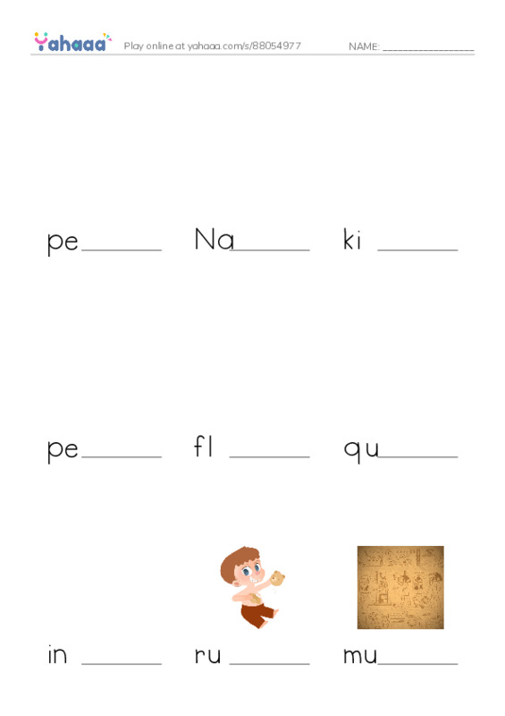 RAZ Vocabulary W: Discovery in the Americas PDF worksheet to fill in words gaps