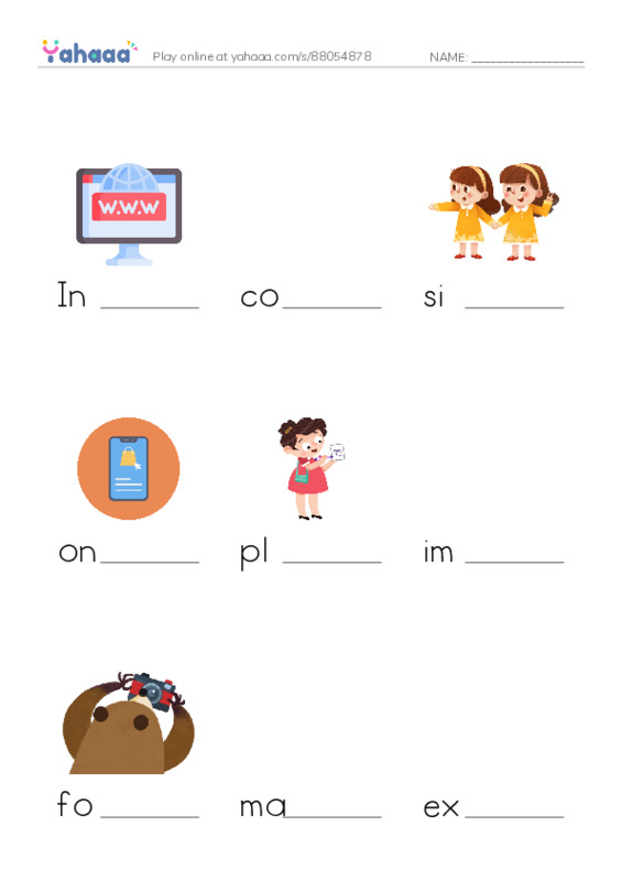 RAZ Vocabulary W: HighTech Treasure Hunt PDF worksheet to fill in words gaps