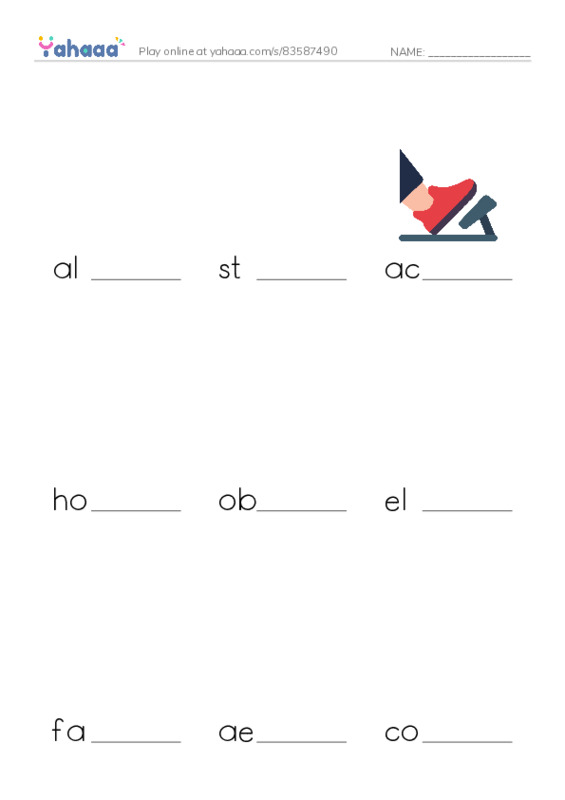 RAZ Vocabulary W: Joe Kittinger An Unsung Hero PDF worksheet to fill in words gaps