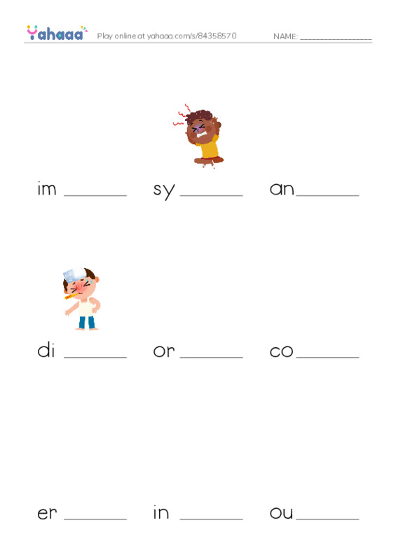 RAZ Vocabulary W: Microbes Friend or Foe PDF worksheet to fill in words gaps