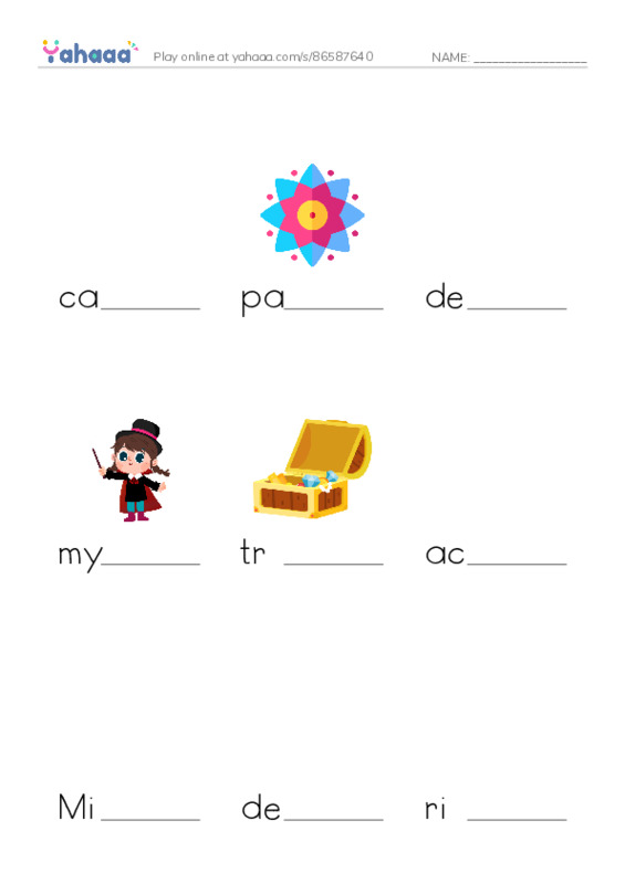 RAZ Vocabulary W: The Mystery of Granville Library PDF worksheet to fill in words gaps