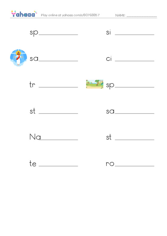 RAZ Vocabulary W: The Olympics Past and Present2 PDF worksheet writing row