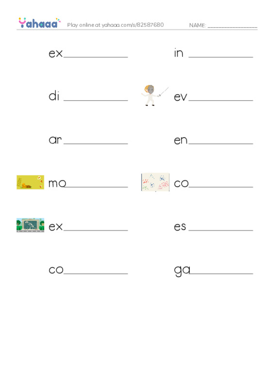RAZ Vocabulary W: The Smithsonian Institution PDF worksheet writing row