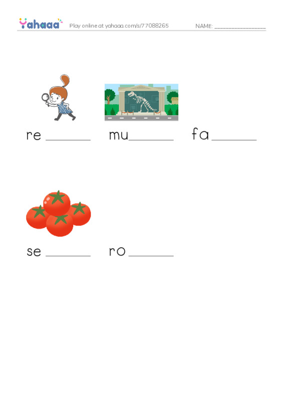 RAZ Vocabulary W: The Smithsonian Institution2 PDF worksheet to fill in words gaps
