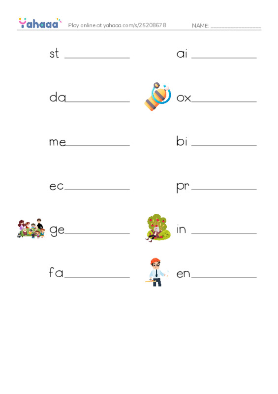 RAZ Vocabulary W: The University of Arizona College of Science Biosphere 2 PDF worksheet writing row