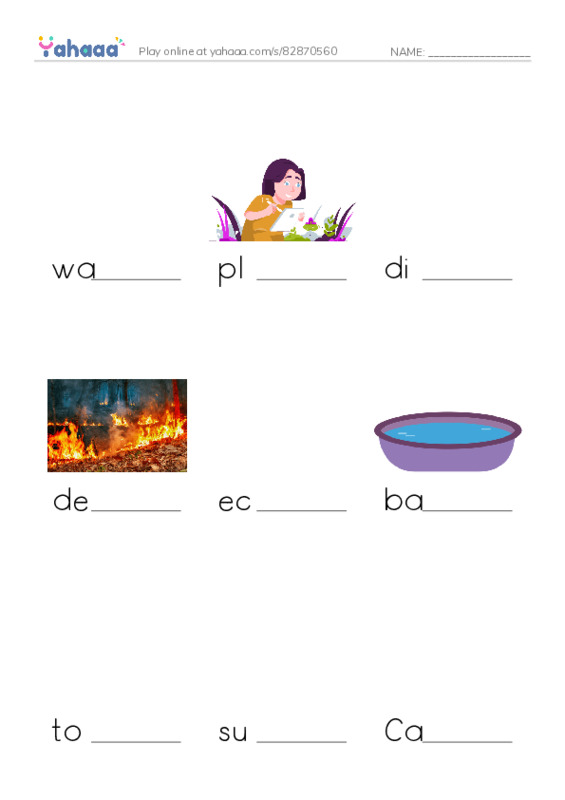 RAZ Vocabulary X: Brazil PDF worksheet to fill in words gaps