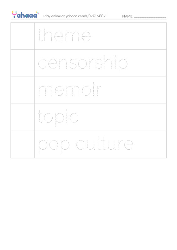 RAZ Vocabulary X: Comic Cons2 PDF one column image words