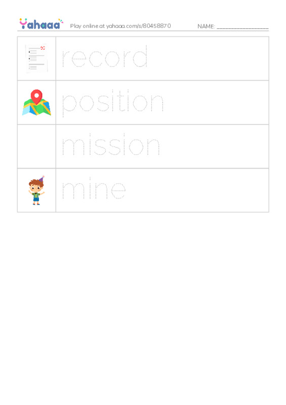 RAZ Vocabulary X: DDay2 PDF one column image words