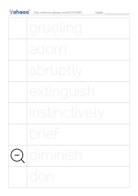 RAZ Vocabulary X: Grandpa Smoke Jumper PDF one column image words