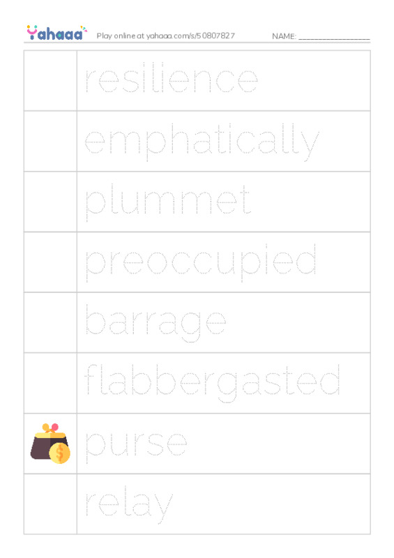RAZ Vocabulary X: Grandpa Smoke Jumper2 PDF one column image words