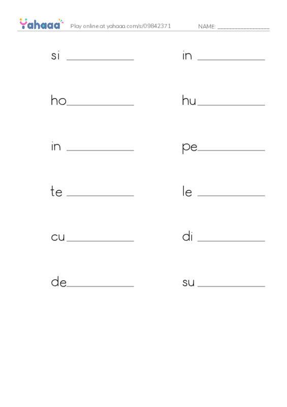 RAZ Vocabulary X: Jacey Nova Starship Pilot PDF worksheet writing row